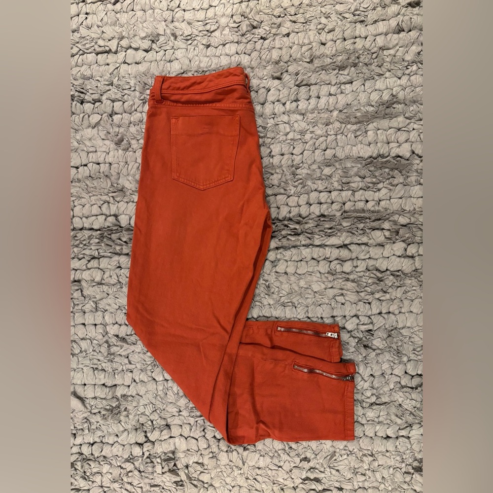 Banana Republic Heritage Rust color Skinny Jeans with zippered legs